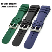 Silicone Watch Strap 20mm 22mm 24mm for Seiko for Seiko SKX007 SPR009 SRP777J1 Water Ghost Diving Sport Watchband Watch Bracelet