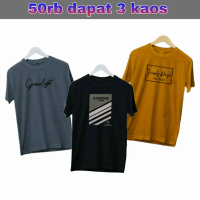 KAOS DISTRO 50RB DAPAT 3 PRIA WANITA LENGAN PENDEK KAOS DEWASA