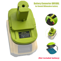 อะแดปเตอร์แบตเตอรี่ DM18RL ใช้ได้กับเครื่องมือ Ryobi 18V เพื่อแปลงแบตเตอรี่ Dewalt 20V และ Milwaukee