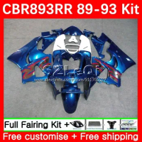 Fairing For HONDA CBR 893 Factory blue 893RR CBR900 CBR893 RR 89 90 91 92 93 44No.21 CBR900RR CBR893RR 1989 1990 1991 1992 1993