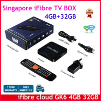 [Genuine]Latest Singapore starhub fiber tv box ifibre cloud GK 6 android 4gb 32gb dual wifi media player Upgraded Version of s8