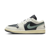 【NIKE 耐吉】Air Jordan 1 Low 女鞋 米白綠色 AJ1 低筒 喬丹 經典 休閒鞋 DC0774-001