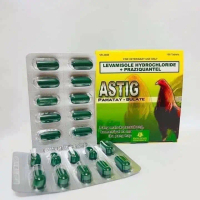 Thuốc xổ giun cho gà đá Astig, vĩ 10 viên, nhập khẩu chính hãng Philippines + tẩy giun cho gà, thuốc