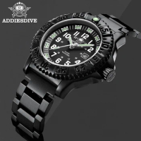 ADDIES Mens Sports Watches Top Luxury Brand Stainless Quartz Men Watch Waterproof Luminous Military Wristwatch Relogio Masculino