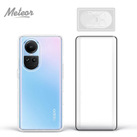【Meteor】OPPO Reno10 5G 手機保護超值3件組(透明空壓殼+3D鋼化膜+鏡頭貼)