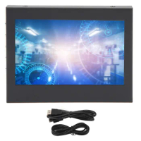Portable Display Monitor Aluminum Alloy Portable 5 in Plug and Play Vivid Color IPS External Monitor for Bedroom