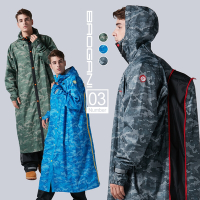 【寶嘉尼 BAOGANI】B03背包客多功能大衣型雨衣(背包雨衣、機車雨衣、登山背包客)