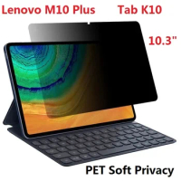 Anti Spy For Lenovo M10 Pad Tab P11 Plus K10 Screen Protector Tablet PET Soft Film 360 Degree Privacy