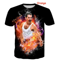Áo Thun Bohemian Rhapsody, Thời Trang Mới Nhất, Thiết Kế Ca Sĩ Nhạc Rock Freddie Mercury, In 3D, Ngắ