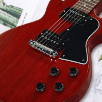 High Quality Pual Special Vintage Cherry 6 Strings Electric Guitar Customizable，Red / Brown / Black