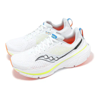 【SAUCONY 索康尼】慢跑鞋 Guide 17 男鞋 白 橘 黃 緩衝 透氣 運動鞋 索康尼(S20936220)