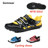 Gomnear Cycling Shoes MTB Bike Shoes Men Self-Locking SPD Bike Shoes Women Cycling Sneakers Mountain Cleat Flat Bicycle Boots