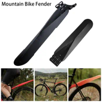 1Set Rear Front Bike Fender Easy to Install Curlable Bicycle Accessories Portable Foldable Bike Mudguard Mountain Road Bike