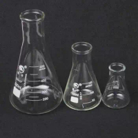 50ml/100ml/200ml/500ml/1000ml/2000ml/3000ml/5000ml Narrow Neck Borosilicate Glass Conical Erlenmeyer Flask For Laboratory
