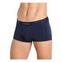 【Calvin Klein 凱文克萊】CK Low Rise Trunk 男士 低腰短版合身四角內褲 深藍色 舒適 柔軟(附衣架 袋裝)