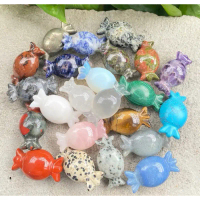 1 Pc Randomly Pick Crystal Candy Shape - Christmas Gift Crystals - Mineral Specimen - Home Decoratio