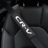 Top layer cowhide seat belt cover for Honda mugen power Accord Civic vezel Crv City Jazz Hrv fit ODYSSEY PILOT TYPER