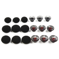 Kits Headphone Cover 2pcs/Set Accessories Black Earphones Earplugs For Plantronics Voyager Premium Silicone+Foam