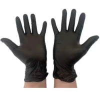 100pcs Disposable Gloves Latex Rubbe Nitrile Gloves for Household Cleaning Products/industrial Washing/tattoo Black Gloves
