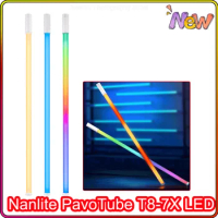 NANLITE PavoTube T8-7X T8 7X LED 2700K-7500K Soft Light Tube Portable Handheld Photography Lighting Stick