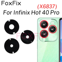 Rear Back Camera Lens For Infinix Hot 40 Pro X6837 Main Camera Glass Cover Replacement With Adhesive Sticker