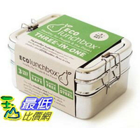 [美國直購] ECOlunchbox Three-in-One Stainless Steel Food Container Set 食品容器套裝
