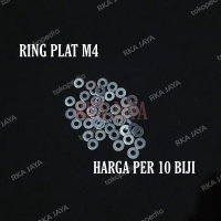 Ring Plat plate M4 4mm 10 Biji