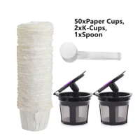 Reusable K-Cup Filter Pod For Keurig Coffee Maker/K-Mini/K-Classic/K-Compact For K10Plus\k45\k55\k65\k70\k75\k80\k90\k155