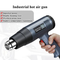 Digital Heat Gun Electronic Maintenance Film Portable Drying Gun High-power Industrial Heat Shrink Film Hair Dryer Baking Gun