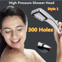 1 And 3 Function Adjustab Shower Head Handheld High Pressure Filter Filtration Stone Stream Shower Head Water Saving Lonic