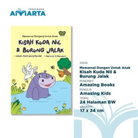 Buku Mewarnai Dongeng Kudanil dan Burung Jalak