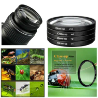 46mm Close-Up Filter Set &amp; Case (+1+2 +4 +10) for Nikon Z fc ZFC Z50 w/ 16-50mm lens / Olympus PEN-F w/ M.Zuiko 17mm F1.8 Lens