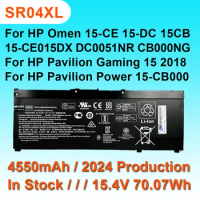 SR04XL For HP Omen 15 15-CE 15-CE015DX 15-CB014NG 15-DC0051NR For Pavilion Gaming 15 2018 Laptop Battery 15.4V 70.07Wh 4550mAh