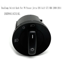 1K0941431AL Headlamp Switch Knob Headlight Regulator for VW Passat Jetta EOS Golf GTI MK6 2006-2014
