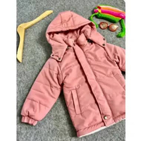 MND - jacket puffer winter anak unisex daleman bulu sherpa hangat hodie lepas pasang 7-8 tahun Sage