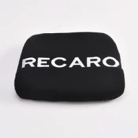 JDM Racing Tuning Black RECARO Pad Head Rest Lumbar pad Cushion Bucket Seat