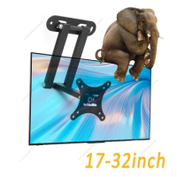 10-32in TV Wall Mount Universal Telescopic Bracket Multi-angle Adjustable TV Rack Expansion Stand for LCD LED TV Screen