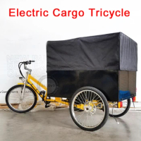 Heavy Loading 3 Wheels Adult Cargo Tricycle With Hydraulic Disc Brake Carriage Cargo Tricycles For Delivery Goods
