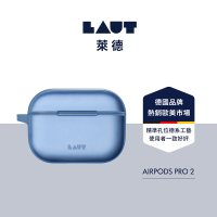 【LAUT 萊德】AirPods Pro 2 防摔防塵保護殼-霧藍(支援無線充電)