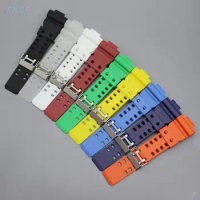 16mm Silicone Watchband for Casio G-Shock GA-110 GA-100 GA-120 Rubber Waterproof Men Watch Band Stra