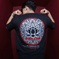 S-0002 Kaos PSHT terate batik (BAHAN COTTON COMBED 24s)
