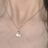 【MoonDy】包包 項鍊 珍珠貝殼項鍊 銀飾品 韓國飾品 結婚禮物 純銀項鍊 造型珍珠項鍊 新娘飾品 情人