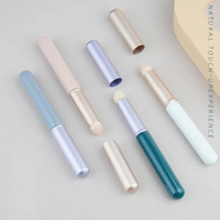Cosmetics Tools Mini Lip Brush with Cover Student Portable Halo Dye Short Handle Brush Round Head Li