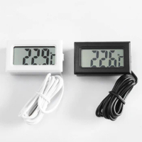 Mini Digital LCD Thermometer With Probe Indoor Convenient Temperature Sensor For Aquarium Fish Tank Home Fridge Thermometer