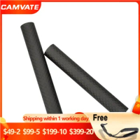 CAMVATE 2PCS Carbon Fiber 15mm Rod (10CM Length ) For Follow Focus /Camera Cage/Matte Box/DSLR Shoulder Rig Rod Support System
