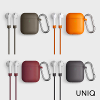 【UNIQ】AirPods Vencer 二代全包藍牙耳機矽膠保護套 配掛鉤防丟線、耳機套