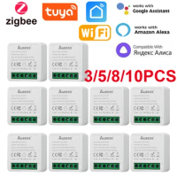 Tuya Zigbee Smart Switch Hub Gateway Support Two Way Control Remote Control App Work With Smart Life Alexa Google Home