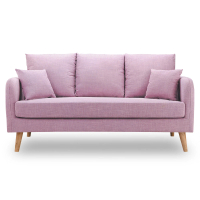 【時尚屋】卡洛兒三人座粉紫色沙發 MT7-322-8(免組裝 免運費 沙發)