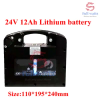 Rechargeable 24V 12Ah Lithium Battery Pack for Electric Wheelchair Motor Folding Electric Wheelchair Power Wheelchair+2A Charger