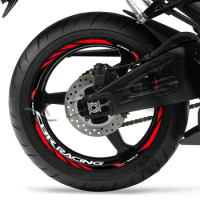 Motorcycle Wheel Sticker Reflective Rim Stripe Decal Accessories Waterproof For HONDA CBR 400 600 650R CBR1000RR 250R 500r